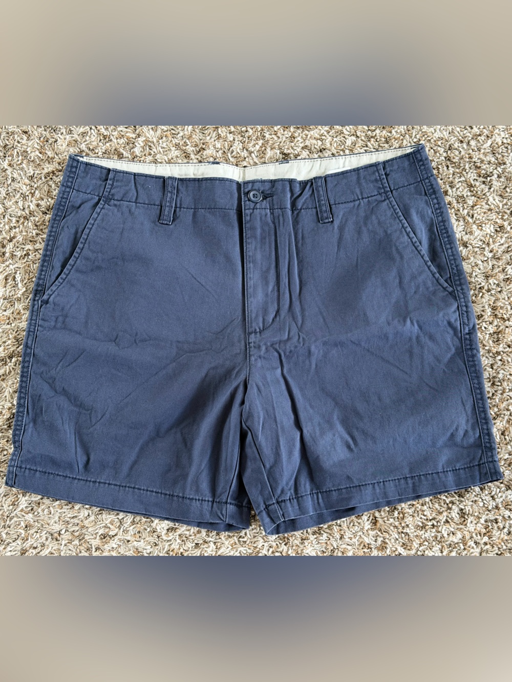 Old Navy Navy Straight-Leg Cotton Shorts